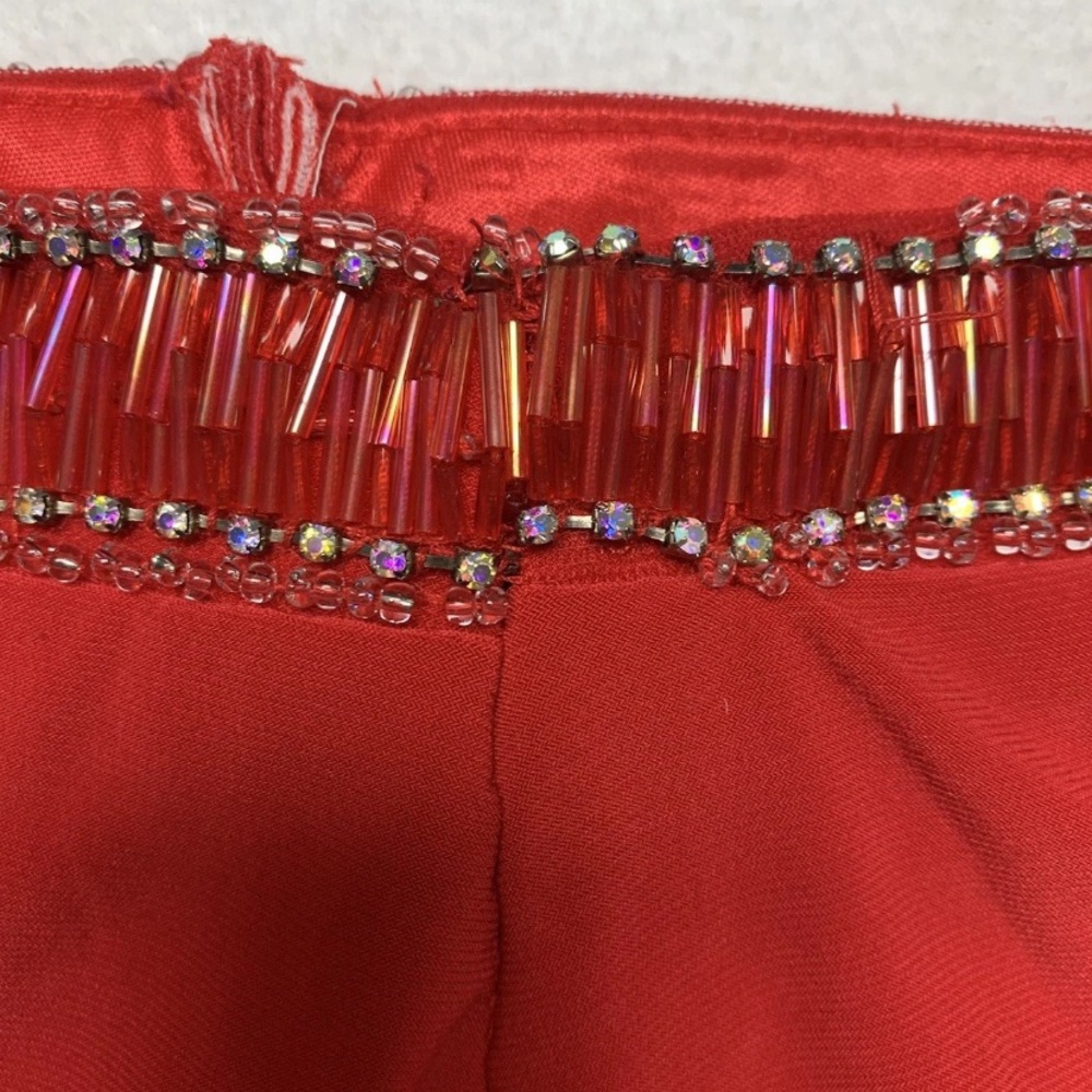 Sherri Hill Red Two-Piece 
Beaded Prom Gown-Size 6 - Picture 15 of 15